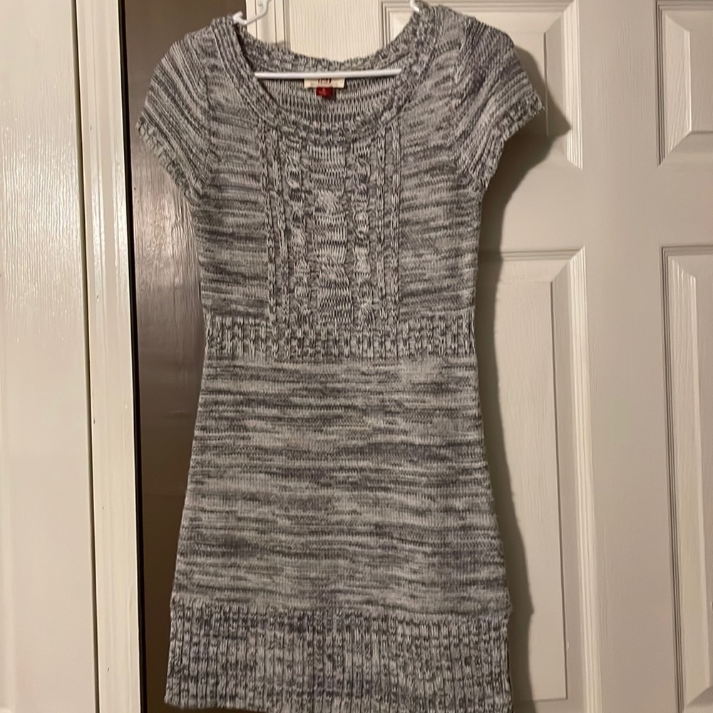 Grey sweater dress